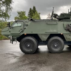 Patria 6x6 armoured vehicle.