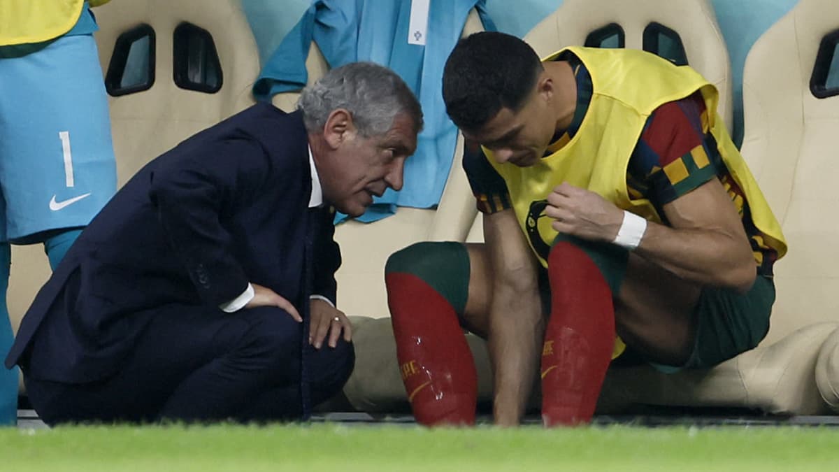 Fernando Santos ja Cristiano Ronaldo.