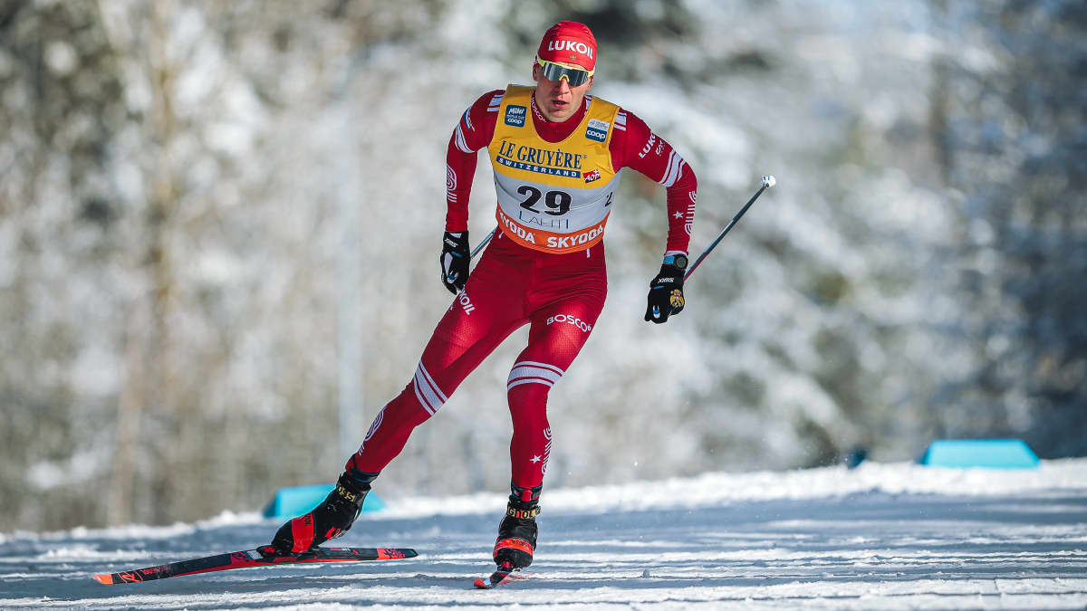 Aleksandr Bolshunov Lahden maailmancupissa 26.2.2022.