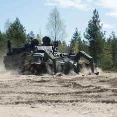  Leopard 2-minröjningsvagn.