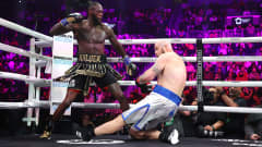 Deontay Wilder tyrmää Robert Heleniuksen.