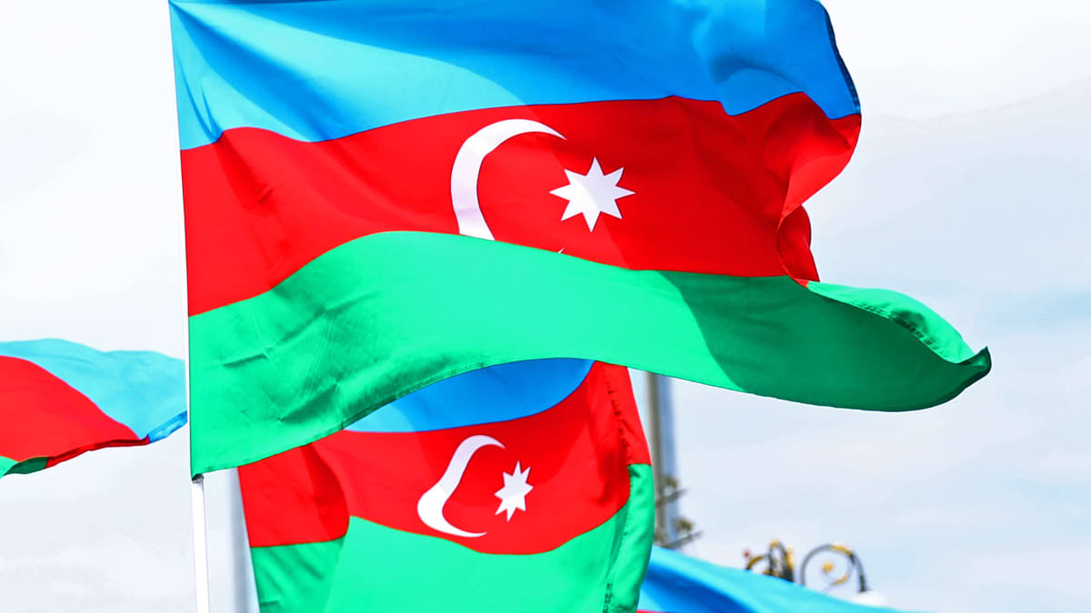 Azerbaidzhanin lippuja.