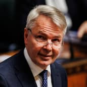 Pekka Haavisto puhuu.