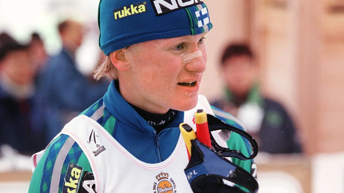 Samppa Lajunen kuvattuna vuonna 1997. Tuolloin hän saavutti ensimmäisen kahdeksasta MM-mitalistaan.