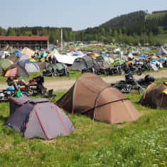 Telttailualue.