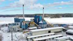 Etelä-Savon Energian Pursialan voimalaitos Mikkelissä maaliskuussa 2022.