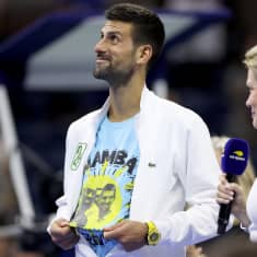 Novak Djokovic kuvassa.