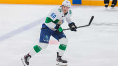 Markus Granlund KHL:n runkosarjan ottelussa joulukuussa 2021, kun Jokerit kohtasi Granlundin edustaman Julajevin.