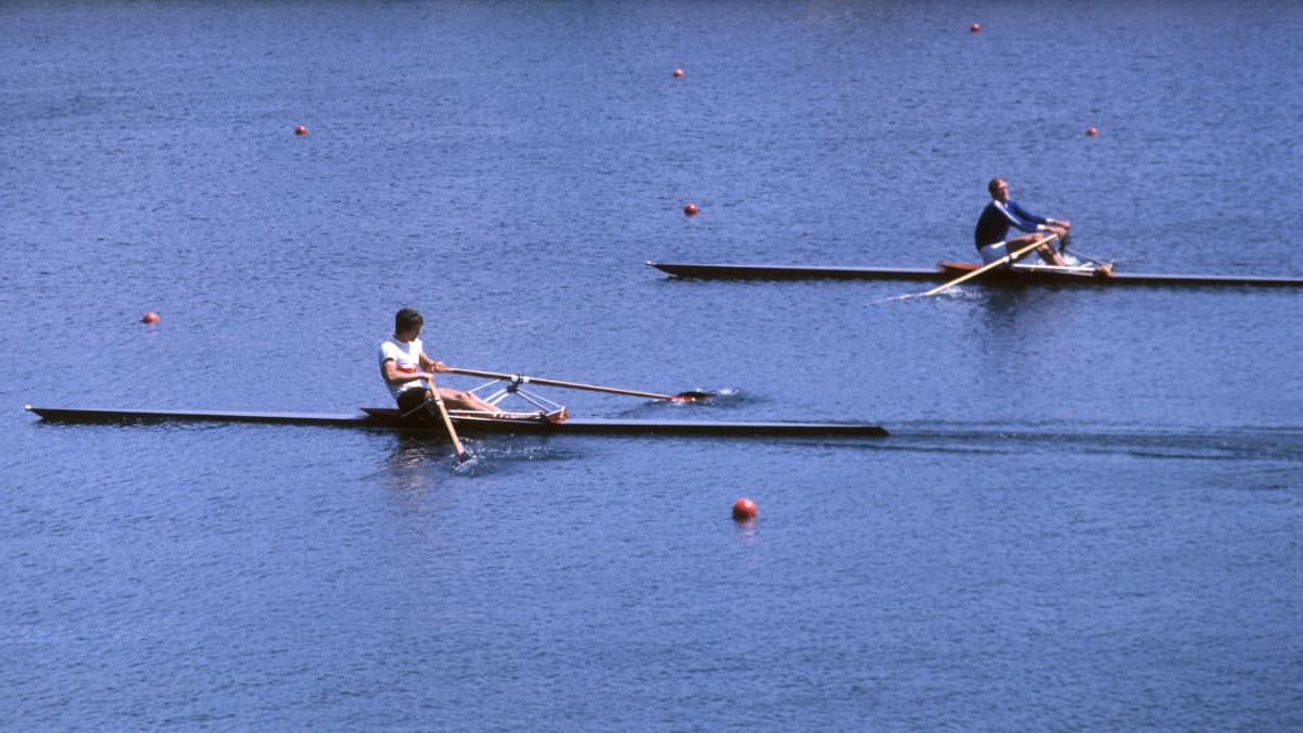 Peter Kolbe och Pertti Karppinen, OS 1976.