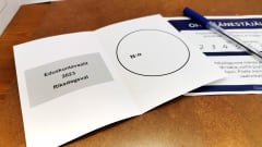 Eduskuntavaalien tyhjä äänestyslipuke
