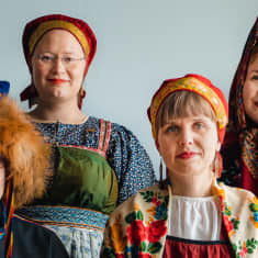 Erkki Lumisalmi, Amanda Kauranne, Emmi Kuittinen ja Anna Lumikivi.