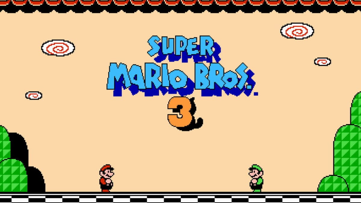 Super Mario Bros. 3 aloitusruutu