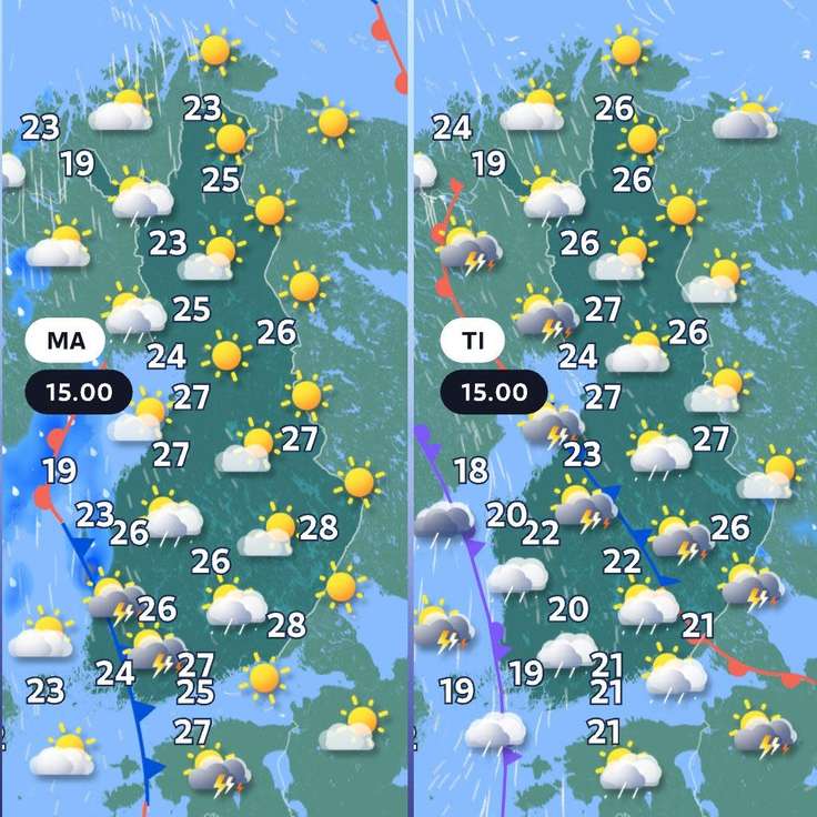 Sää Haarajoki – Sääennusteet ja sadetutka – Yle
