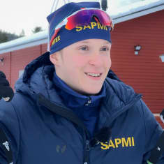Kuvassa on Pekka Tervaniemi, joka lähtee edustamaan Saamenmaata Arctic Winter games -tapahtumaan.
