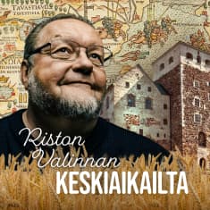 Lähikuvassa toimittaja Risto Nordell, taustalla vanhaa Suomen karttaa ja Turun linnaa.