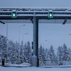 Raja-Joosepin rajanylityspaikka Inarissa.