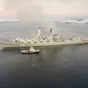 Pohjoisen laivaston harjoitus tammikuun lopussa Barentsinmerellä.