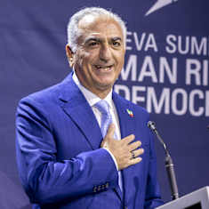 Iranin kruununprinssi Reza Pahlavi.