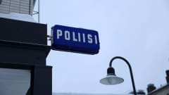 Poliisiaseman kyltti Rovaniemellä.