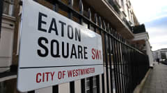 Eaton Square -katukyltti Lontoossa. 