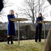 Ruotsin pääministeri Magdalena Andersson ja Suomen pääministeri Sanna Marin.
