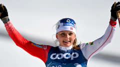 Maiken Caspersen Falla Drammenin sprintin voittoon