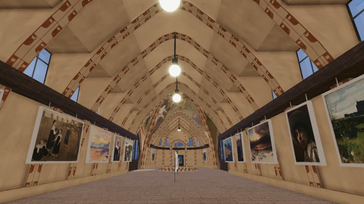 Kansallisgallerian uutta metaversumi-projektia. 