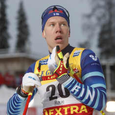 Verneri Suhonen Rukan maailmancupissa 2020.