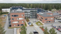 Ilmakuva Siilaisen terveysaseman laajennusosista.