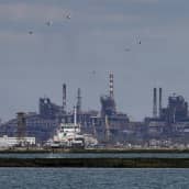 Azovstalin terästehdas Mariupolissa.