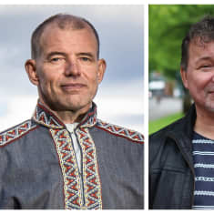 Kolttien luottamusmiesvaalien ehdokkaat Veikko Feodoroff ja Aimo Aikio. 