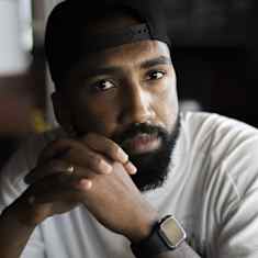 Lucas Rangel lähikuvassa.