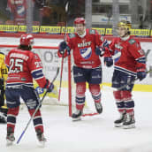 HIFK juhlii maaliaan SaiPaa vastaan.