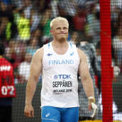 Tuomas Seppänen MM-kisoissa. 