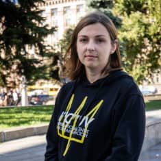 Olena Haluška työskentelee korruptionvastaisessa Antac-järjestössä Kiovassa.