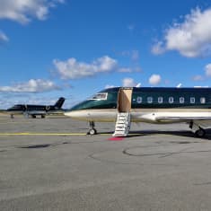 Jetflite-lentoyhtiöt Challenger 604-koneita Lappeenrannan lentoasemalla