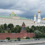 Venäjän presidentin palatsi muurin takana