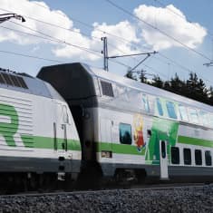 Ett tåg i trafik.