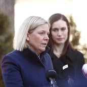 Suomen ja Ruotsin pääministereiltä kysyttiin sotilaallisesta avusta, jota maat voisivat saada