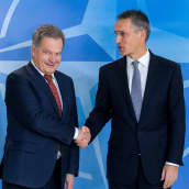 Sauli Niinistö ja Jens Stoltenberg.