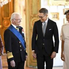 Ruotsin kuninkaalliset ja Alexander Stubb, Suzanne Innes-Stubb. 