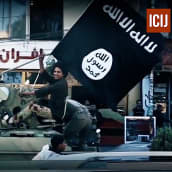 Kuvakaappaus ICIJ:n videosta, ISIS-joukkoja Irakissa.