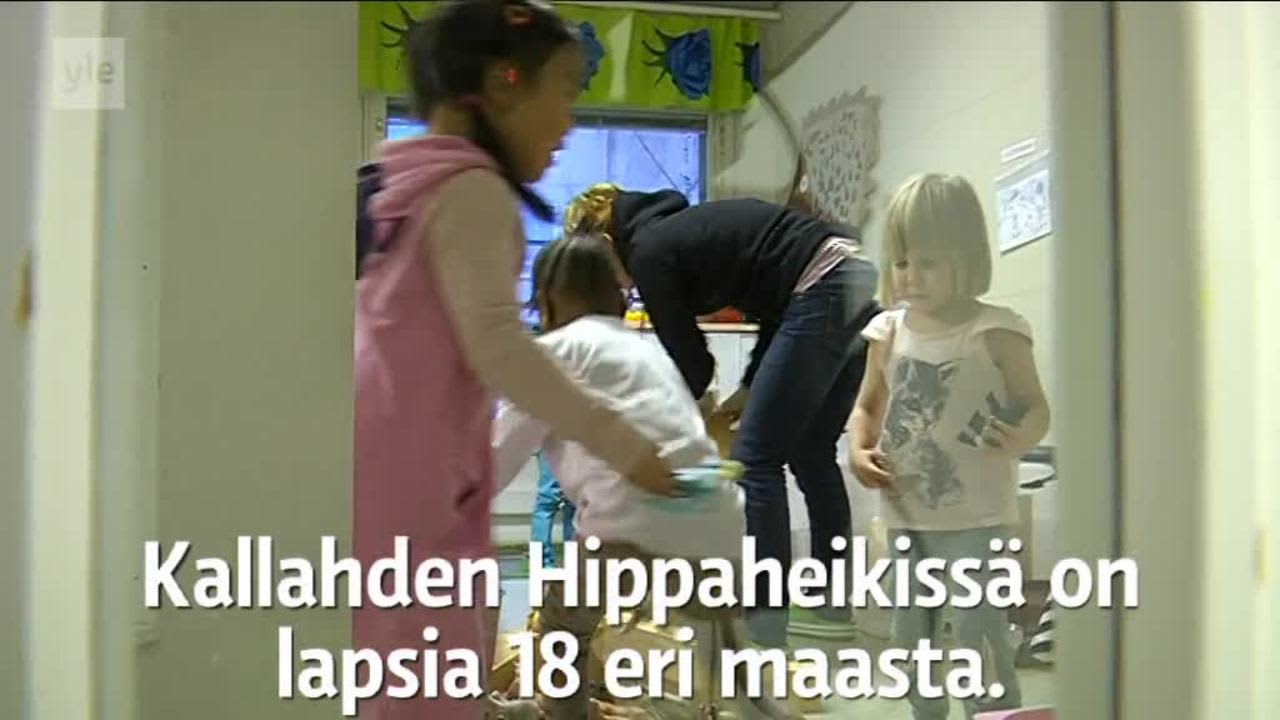 Yle Helsinki: Kallahden Hippaheikissä on lapsia 18 eri maasta