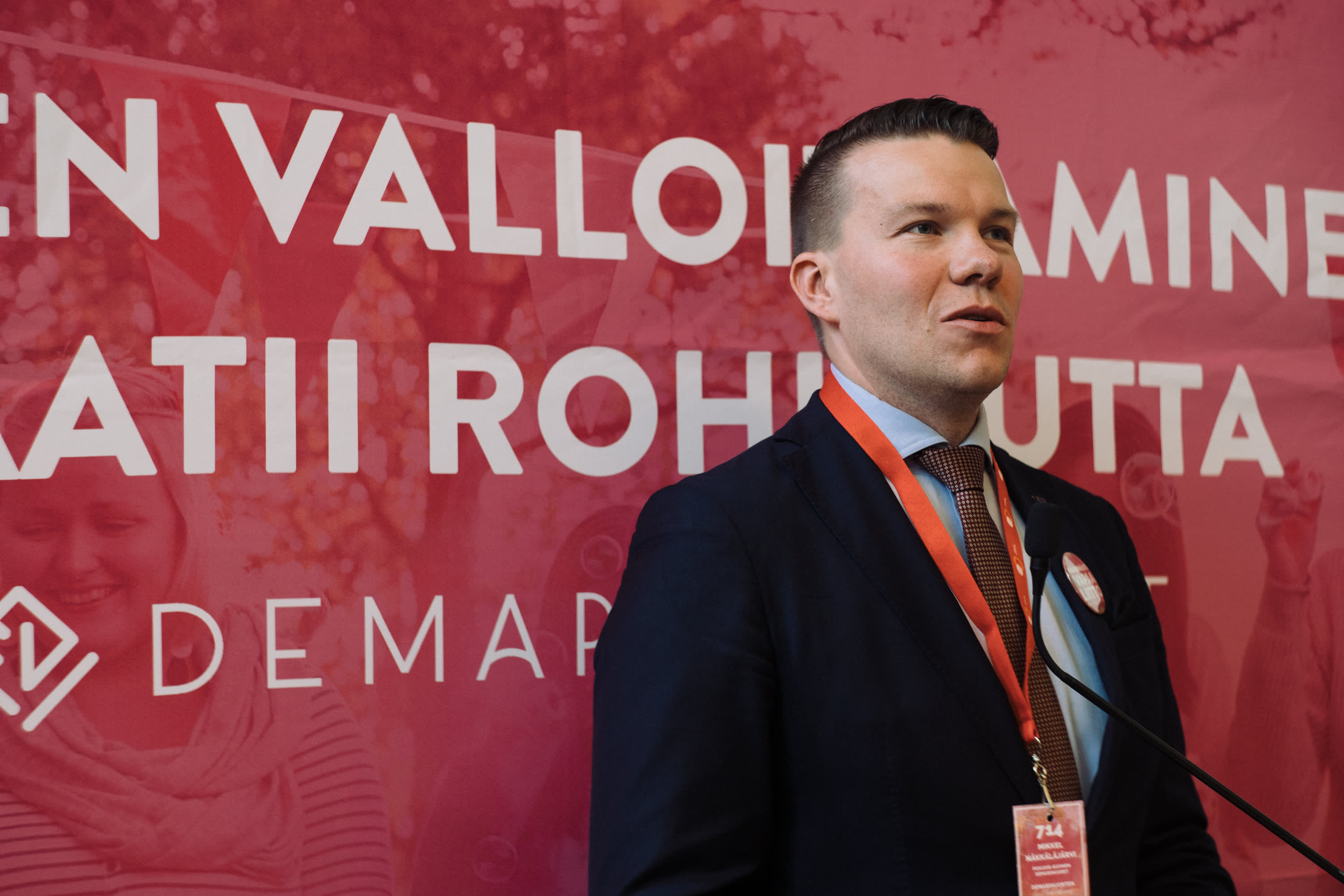 Inarilainen Mikkel Näkkäläjärvi jatkaa Demarinuorten puheenjohtajana 2018-2020.