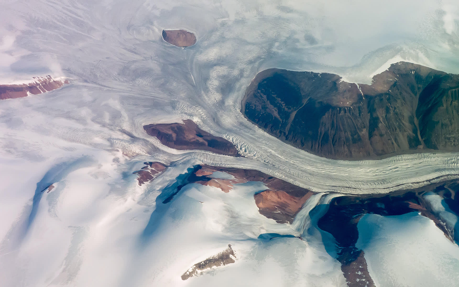 Baffininsaaren jäätikköä.