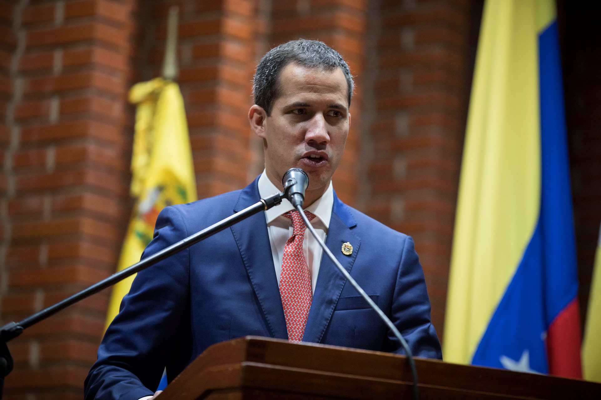 Venezuelan oppositiojohtaja Juan Guaido.