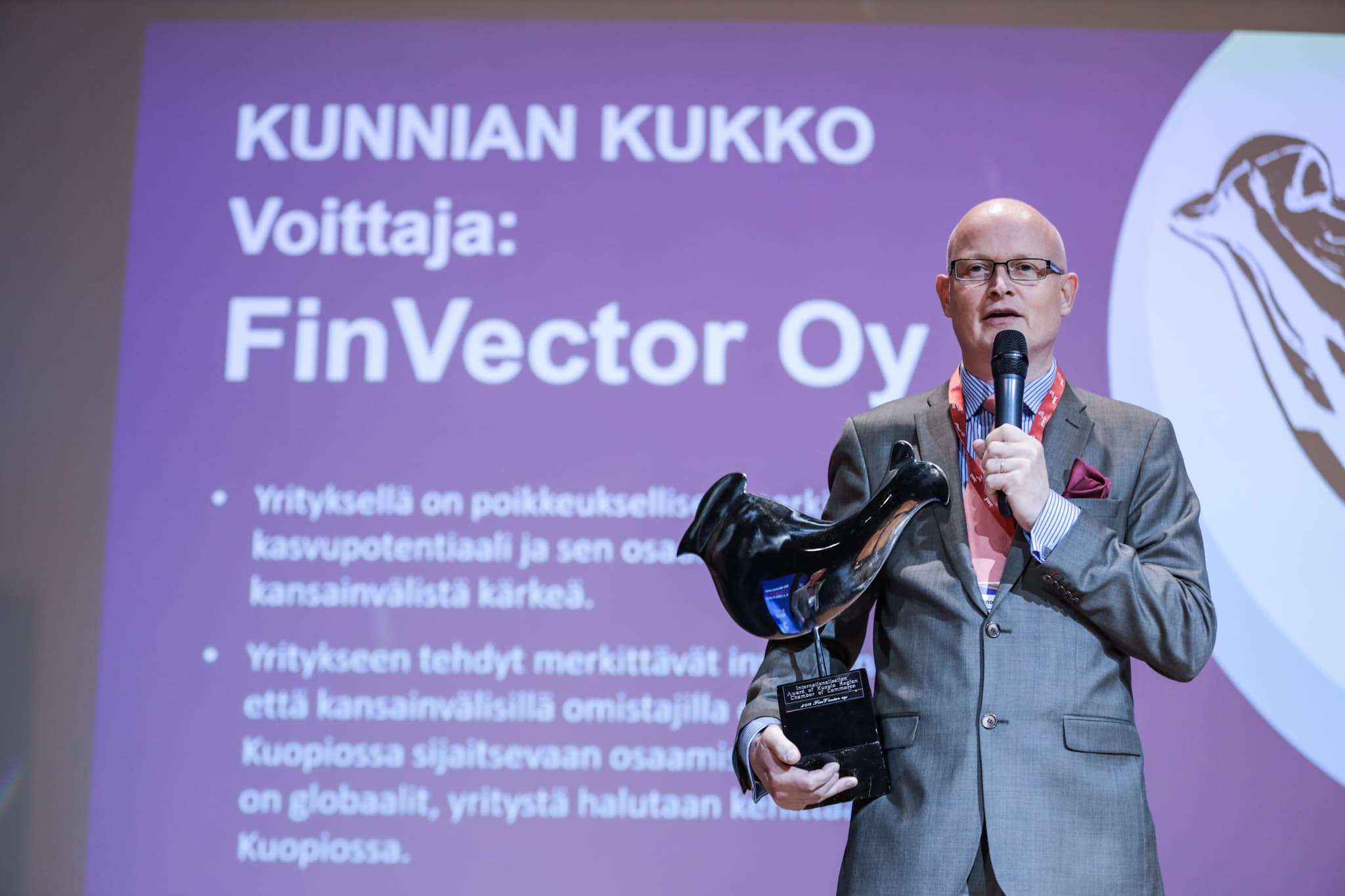 Kuvassa Finvectorin toimitusjohtaja Timo Ristola. 