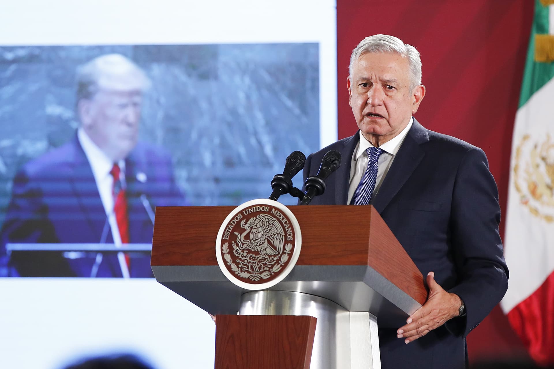  Meksikon presidentti Andres Manuel Lopez Obrador.
