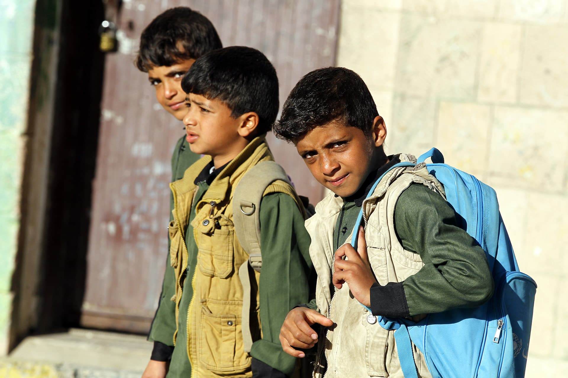 Jemeniläisiä opiskelijoita.