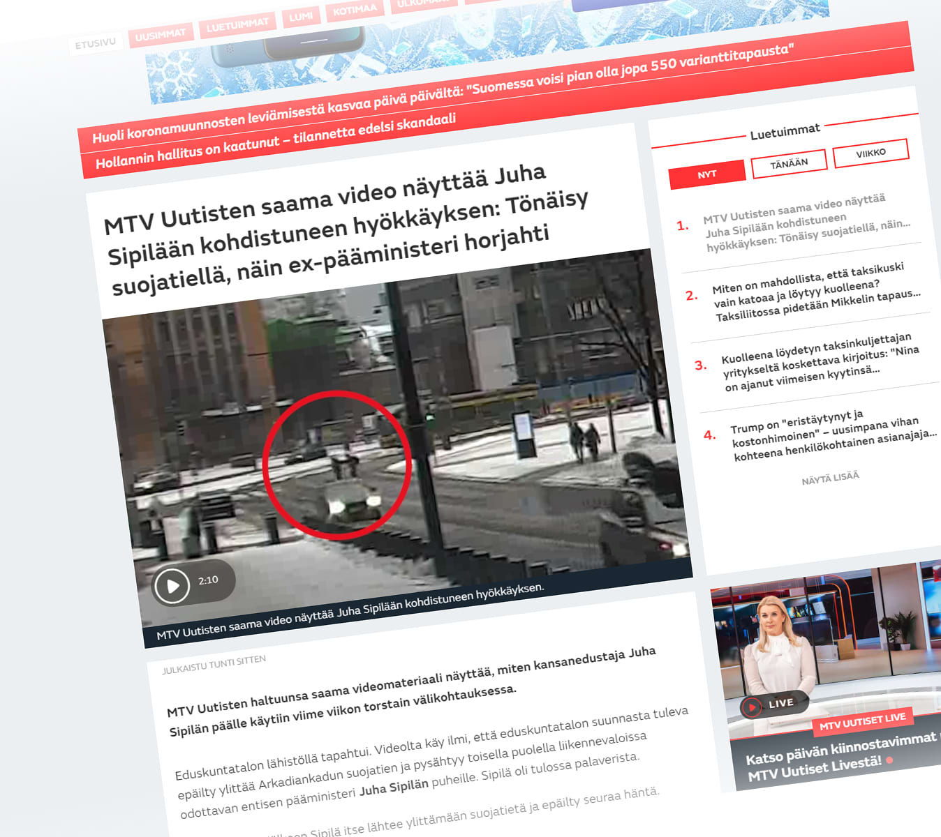 Mtv3 Uutiset | Yle Uutiset | Yle.fi